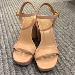 Mix No. 6 Blush Block Heel Sandals